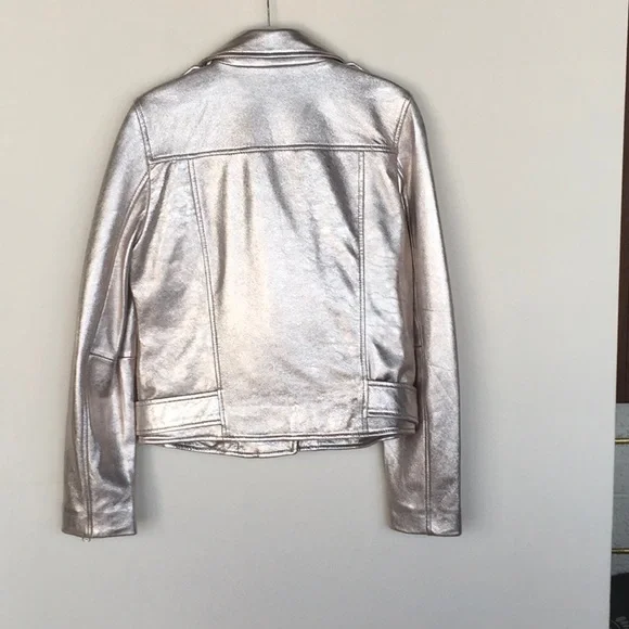 Walter Baker Gold Leather Jacket - Picture 5 of 7